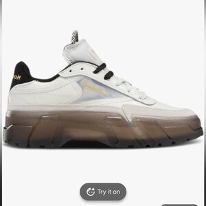 Reebok Women's Cardi Club C Sneaker - White, Black, Brown